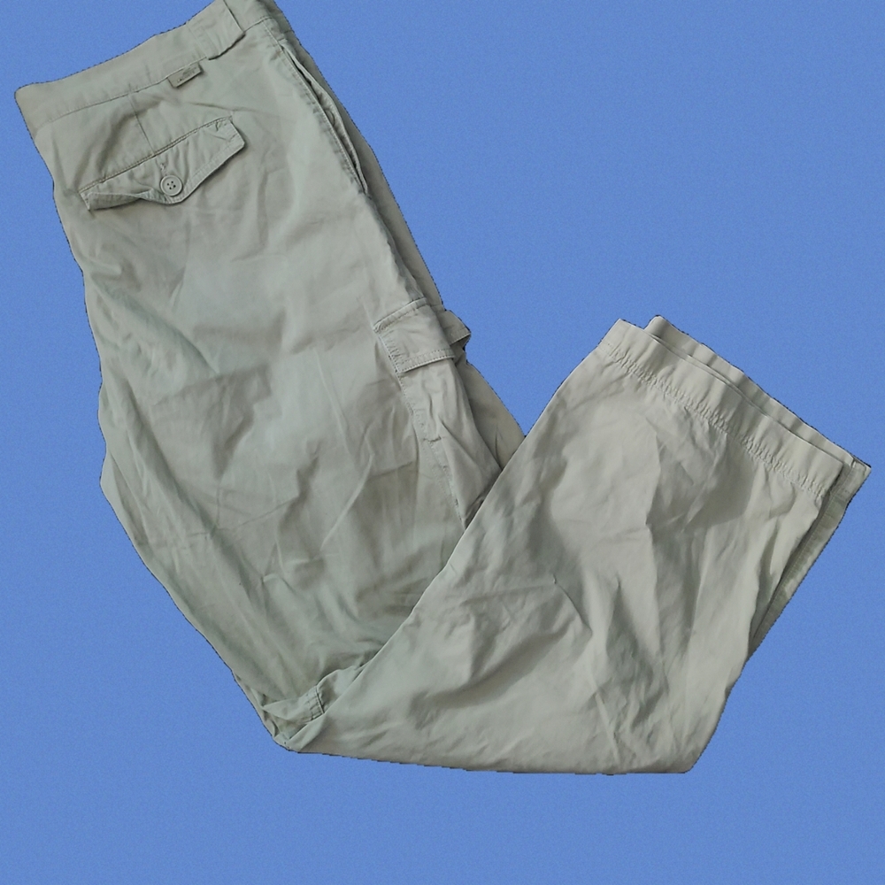 Lacoste Men’s Green Straight Fit Cotton Cargo Pants 48